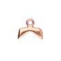 Last Stock: Cymbal KOUTALAS - Chevron Bead End Rose Gold Plate - 2pk