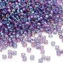 Seed bead, Dyna-Mites™, glass, transparent rainbow purple, #11 round. Sold per 40-gram pkg.
