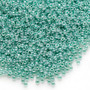 Seed bead, Dyna-Mites™, glass, opaque ceylon pastel mint, #11 round. Sold per 40-gram pkg.