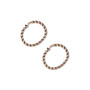 Loop Lock™, JBB Findings, antique copper-plated brass, 12mm twisted round. Sold per pkg of 2.