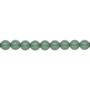 Pearl, Preciosa Czech crystal, sage green, 5mm round. Sold per pkg of 50.