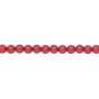 Pearl, Preciosa Czech crystal, red, 4mm round. Sold per pkg of 50.