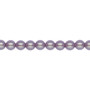 Pearl, Preciosa Czech crystal, pearlescent violet, 5mm round. Sold per pkg of 50.