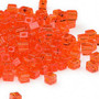 SB4-138 - Miyuki - 4mm - Transparent Orange - 250gms - 4mm Square Glass Bead