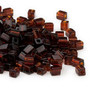 SB4-134 - Miyuki - 4mm - Transparent Dark Amber Yellow - 250gms - 4mm Square Glass Bead