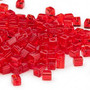 SB4-140 - Miyuki - 4mm - Transparent Red - 250gms - 4mm Square Glass Bead