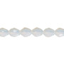 Bead, Celestial Crystal®, 66-facet, translucent frosted clear, 8x6mm faceted teardrop. Sold per 15-1/2" to 16" strand.