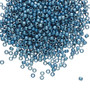 TR-11-511F - 11/0 - TOHO BEADS® - Opaque Frosted Metallic Higher Mediterranean Blue - 7.5gms - Glass Round Seed Beads