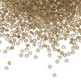 TR-11-989F - 11/0 - TOHO BEADS® - Opaque Gold Lined Frosted Crystal - 50gms - Glass Round Seed Beads