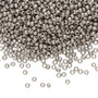 TR-11-566 - 11/0 - TOHO BEADS® - Opaque Metallic Frosted Antique Silver - 50gms - Glass Round Seed Beads