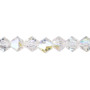8mm - Celestial Crystal® - Crystal AB - 15.5" Strand - Faceted Bicone Crystal