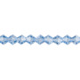 6mm - Celestial Crystal® - Transparent Light Blue - 15.5" Strand - Faceted Bicone Crystal