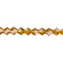 6mm - Celestial Crystal® - Transparent Gold - 15.5" Strand - Faceted Bicone Crystal
