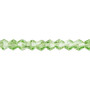6mm - Celestial Crystal® - Transparent Lime Green - 15.5" Strand - Faceted Bicone Crystal