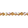 6mm - Celestial Crystal® - Transparent Gold AB - 15.5" Strand - Faceted Bicone Crystal