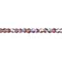 4mm - Celestial Crystal® - Transparent Amethyst Purple AB - 15.5" Strand - Faceted Bicone Crystal