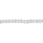 4mm - Celestial Crystal® - Translucent Frosted Clear - 15.5" Strand - Faceted Bicone Crystal