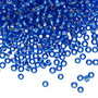 TR-08-35 - 8/0 - TOHO BEADS® - Transparent Silver Lined Sapphire - 7.5gm Vial - Glass Round Seed Beads