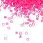 TR-08-971 - 8/0 - TOHO BEADS® - Opaque Matte Neon Pink Lined Clear - 7.5gm Vial - Glass Round Seed Beads