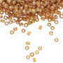 TR-08-162CF - 8/0 - TOHO BEADS® - Translucent Frosted Rainbow Dark Topaz - 50gms - Glass Round Seed Beads