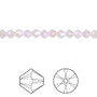 Bead, Crystal Passions®, Rose Water Opal Shimmer 2X, 4mm bicone (5328). Sold per pkg of 48.