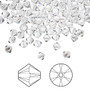 Bead, Crystal Passions®, Crystal Clear, 4mm bicone (5328). Sold per pkg of 144.