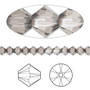 Bead, Crystal Passions®, Greige, 4mm bicone (5328). Sold per pkg of 144.