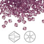 Bead, Crystal Passions®, Iris, 4mm bicone (5328). Sold per pkg of 144.