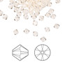 Bead, Crystal Passions®, Silk, 4mm bicone (5328). Sold per pkg of 144.