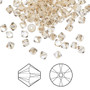 Bead, Crystal Passions®, Crystal Golden Shadow, 4mm bicone (5328). Sold per pkg of 144.