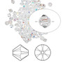 Bead, Crystal Passions®, Crystal AB, 2.5mm bicone (5328). Sold per pkg of 144 (1 gross).