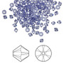 Bead, Crystal Passions®, Tanzanite, 3mm bicone (5328). Sold per pkg of 48.
