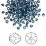 Bead, Crystal Passions®, Montana, 3mm bicone (5328). Sold per pkg of 48.