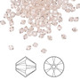 Bead, Crystal Passions®, Vintage Rose, 3mm bicone (5328). Sold per pkg of 48.