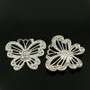 2 x Butterfly Pendant with Cabochon Settings - 41*48mm, 3mm thick