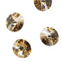 Chaton, Crystal Passions®, light Colorado topaz, foil back, 14mm faceted rivoli (1122). Sold per pkg of 4.