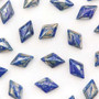 GD8533050-43400 - Preciosa - 8x5mm - Royal Blue Picasso - 10gms (approx 70 beads) - Glass Gem Duo Beads