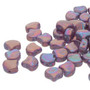 GNK8701000-15781 - 7.5mm - Matubo Czech - White Opal Iris Luster - 10gm bag (approx 38 beads) - Glass Ginko Bead