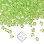 4mm - Preciosa Czech - Limecicle - 48pk - Faceted Bicone Crystal