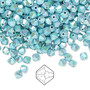 4mm - Preciosa Czech - Turquoise AB2X - 48pk - Faceted Bicone Crystal