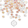 4mm - Preciosa Czech - Light Rose AB2X - 144pk - Faceted Bicone Crystal