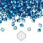 4mm - Preciosa Czech - Capri Blue AB2X - 144pk - Faceted Bicone Crystal