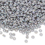 8-489 - 8/0 - Miyuki - Opaque Rainbow Ghost Grey - 50gms - Glass Round Seed Bead