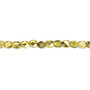4mm - Czech - Clear with Half Coat Metallic Yellow Gold - Strand (approx 100 beads) - Faceted Round Fire Polished Glass