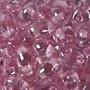 Preciosa - Czech Twin Beads -  (TWN38694) Crystal - Pale Pink Colour Lined (20gm Vial)