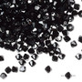 4mm - Preciosa Czech - Jet Hematite - 720pk - Faceted Bicone Crystal