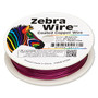 Wire, Zebra Wire™, color-coated copper, magenta, round, 20 gauge. Sold per 15-yard spool.