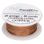 Wire, ParaWire™, copper, round, 28 gauge. Sold per 40-yard spool.