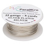 Wire, ParaWire™, silver-plated copper, round, 22 gauge. Sold per 8-yard spool.
