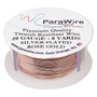 Wire, ParaWire™, rose gold-finished copper, round, 20 gauge. Sold per 6-yard spool.